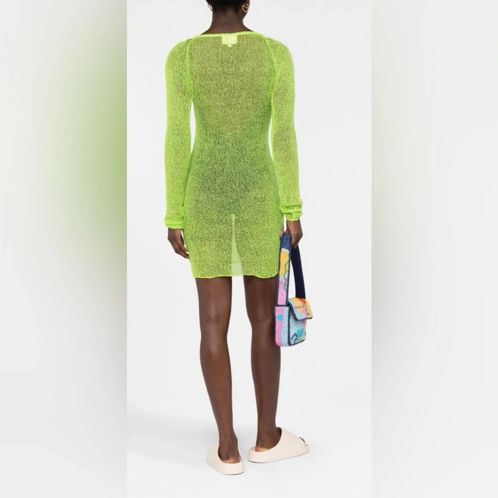 Ambra Maddalena sheer knitted minidress - Picture 2 of 9
